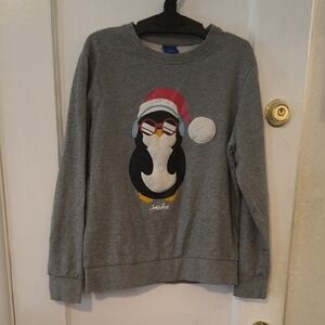 Jack & Jones | Festive Gray Penguin Sweater